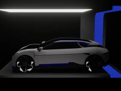 Hiphi Z  Low-poly 3D model