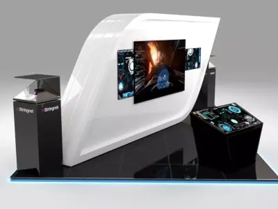 Stand for technology company in events 3D model