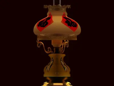 Chinese desktop lampmax 3D model
