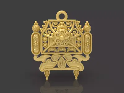 Designer Matt Pendant - 0096 3D print model