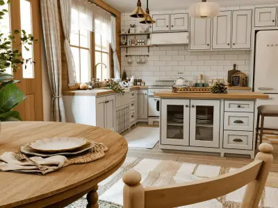 Country Cottage Kitchen Blender Scene 3D model
