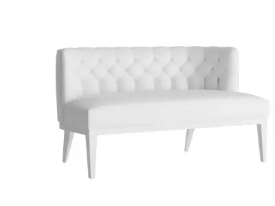 Raymond Tufted Settee 3D model
