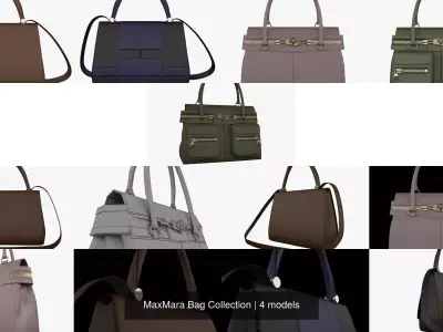 MaxMara Bag Collection 3D Model Pack