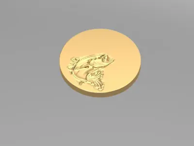 Gold coins NN085  3D print model