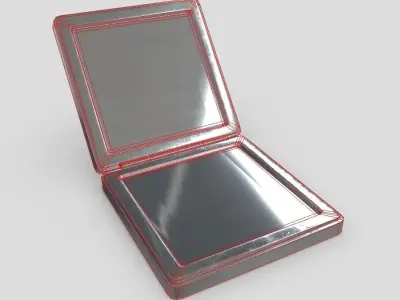 CC0 - Cosmetic Mirror 3 Free low-poly 3D model