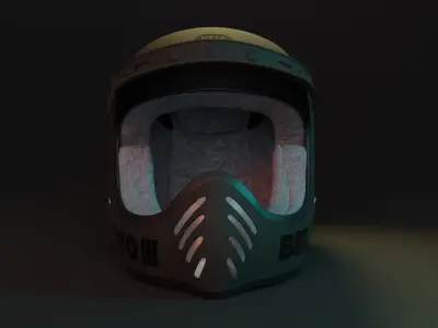 Helmet Bell Moto 3  3D model