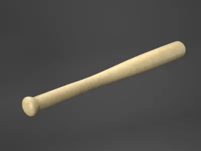 Baseball Bat Low-poly 3D model