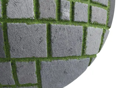 Grass Stone Materials2- By 3 color Pbr By Sbsar 4k Texture
