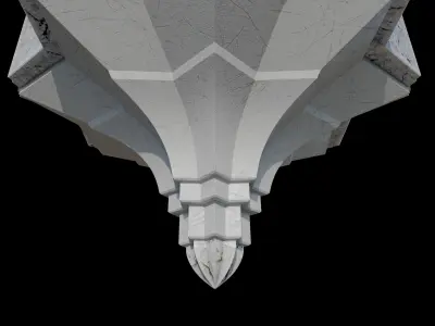 mountain center muqarnas 3D model