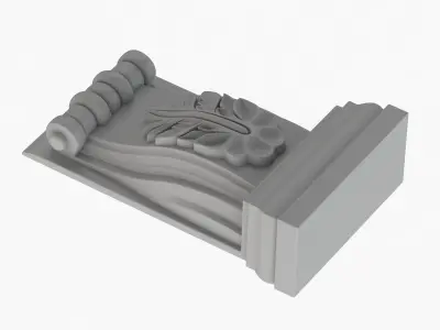 Scroll Corbel 12 3D model