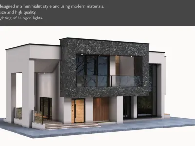 Modern luxury villa-high quality 3d architectural model 3D model