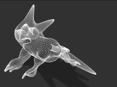 Little Tryellow Low-poly 3D model