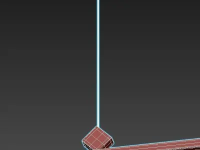 norma led linear pendant light 3D model