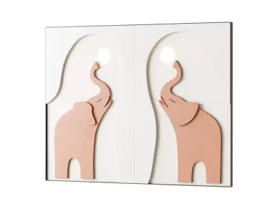 Decorative Wall panel  54 3D model