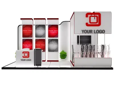 Booth Exhibition Stand a428 3D model