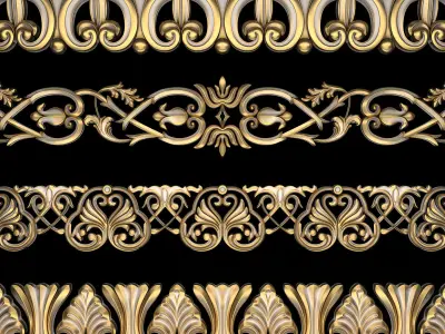 Path Ornament Pack 10 3D model