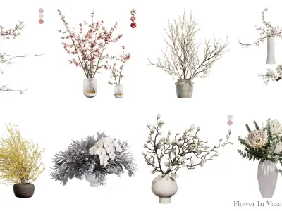 Flower In Vase Collection 04