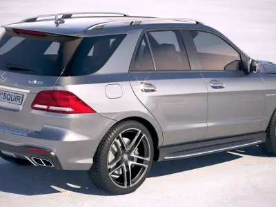 Mercedes GLE43 AMG wagon 2018 3D model