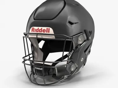 Riddel Speedflex Helmet Collection 3D Model Pack