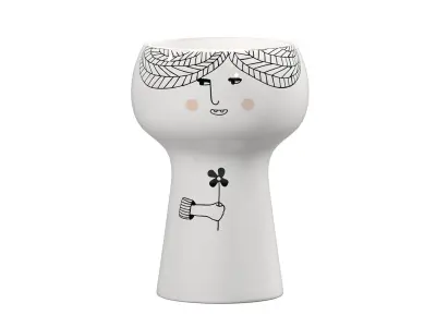 Flower Me Happy Pots 3D model