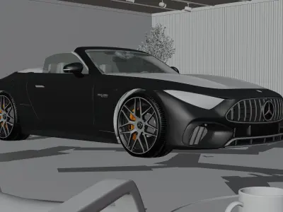 Mercedes SL63 AMG 3D model