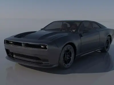 Dodge Charger EV  3D print model