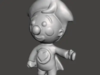 PLIM PLIM THE LITTLE CLOWN PVC FIGURE MODEL TOY SCULPTURE 3D print model