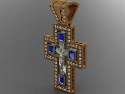 Cross 02 pendant 3D print model