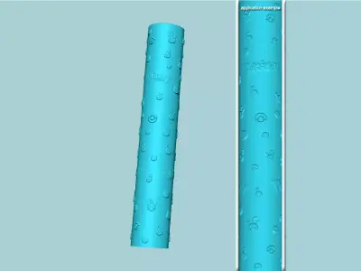 Texture Roll 62 Pokemon Positive - Fondant Decoration Maker 3D print model