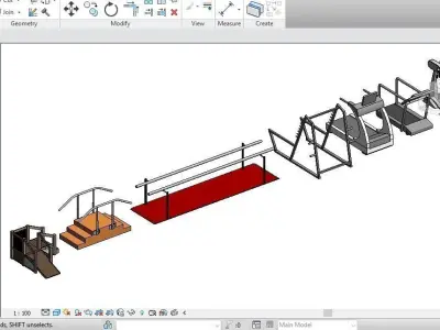 34 Gym models Revit Family 2015 3D model
