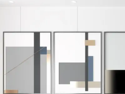 s Modern decorative painting 3D model