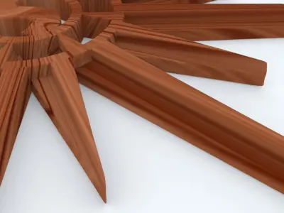 Geometrical Star 3D print model