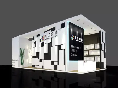Booth - Area - 12X6-3DMAX2009-011 3D model