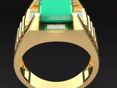 Luxury Men Rings Designs 6MR082 3D print model