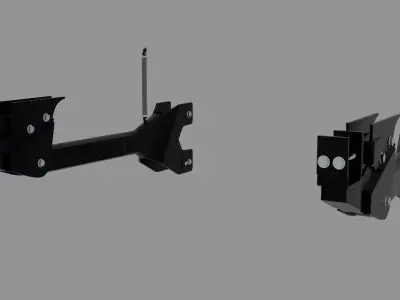 Heavy Duty Suspension Link Arms Low-poly 3D model