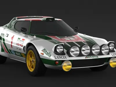 Lancia Stratos HF Rally  3D model