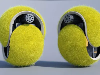 Tennis Ball Mech PBR 3D model