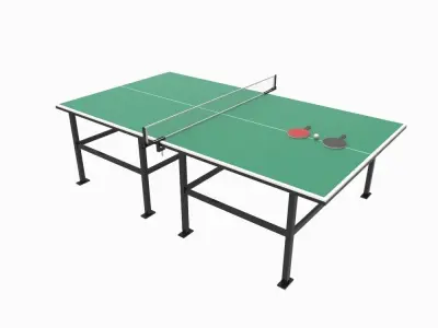 Table Tennis Low-poly 3D model
