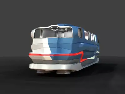 Futuristic Hover RV 3D model