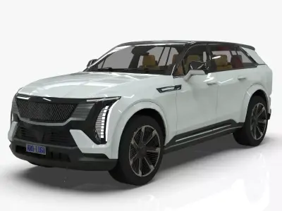 Cadillac Escalade IQ 2024 Low-poly 3D model