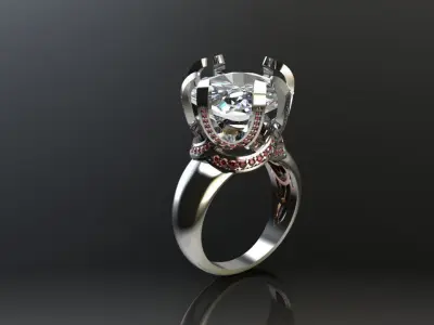 Ring Cushion Square 3D print model