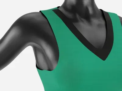 Woman Sport Clothes Set 01 3D model