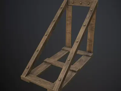 Small Weapon Rack Free low-poly 3D model