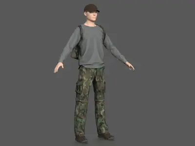 CASUAL CLOTHING PACK 2  Low-poly 3D model