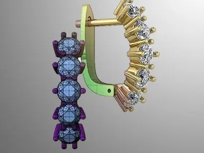 Earrings n 66 3D print model