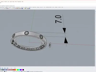 7 mm bracelet    3D print model