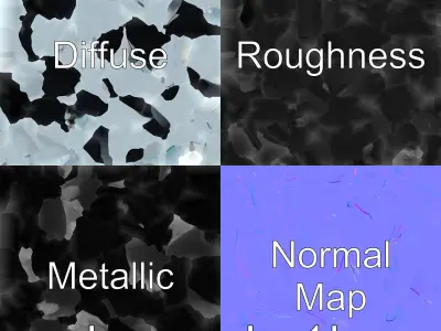 Futuristic Flying Concept Car Design Low-poly 3D model