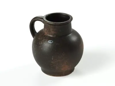 Fritz van Daalen - jug brown 3D model