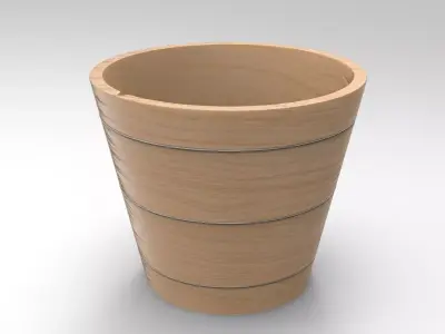 Pula Champagne Cooler Low-poly 3D model