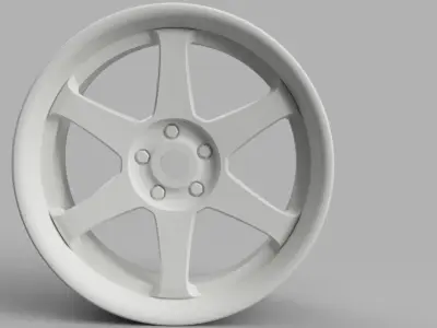 52mm Diameter 12MM HEX RC Wheels Rays TE37 SL 3D print model